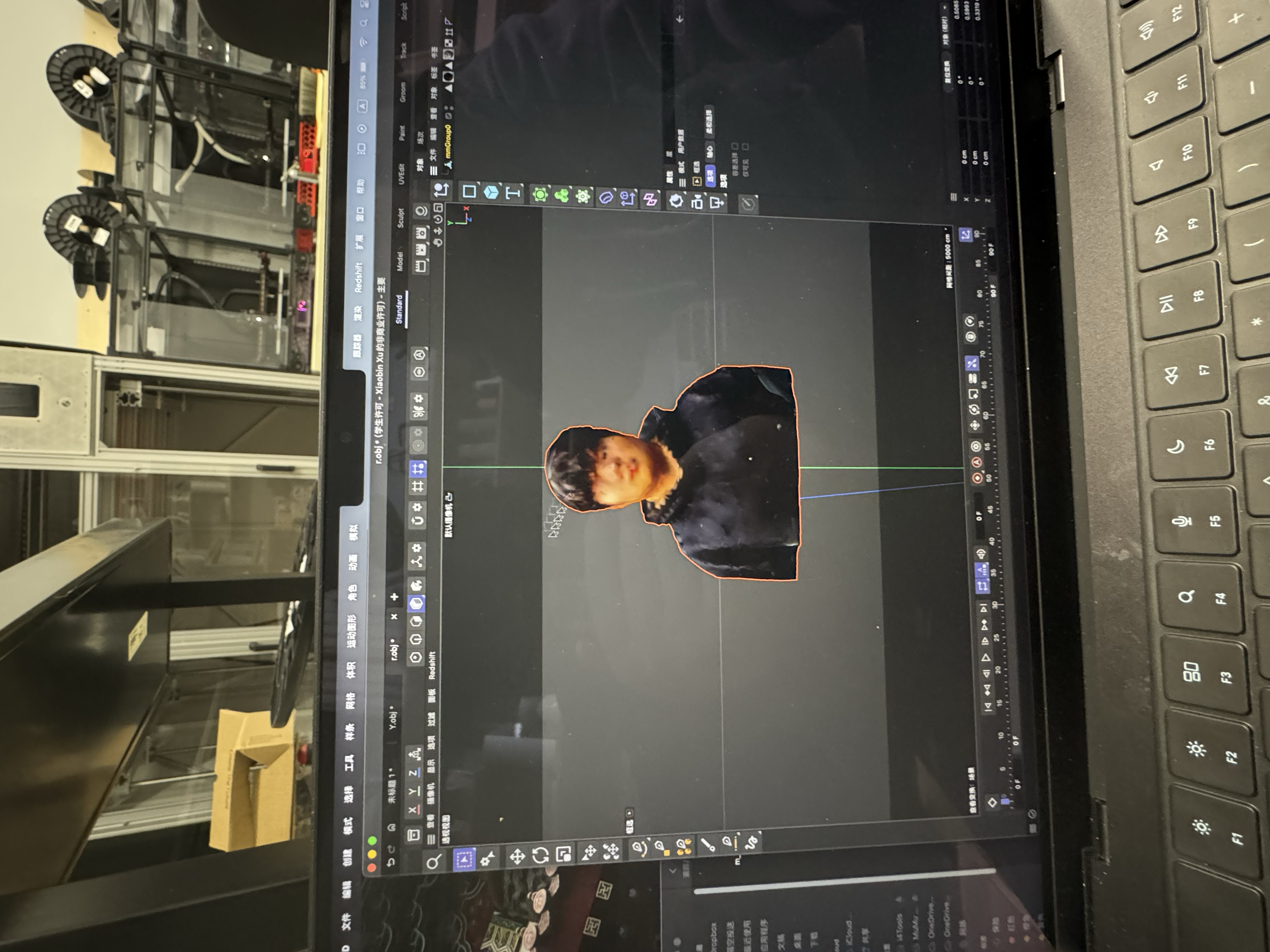 Display of the C4D of the figure